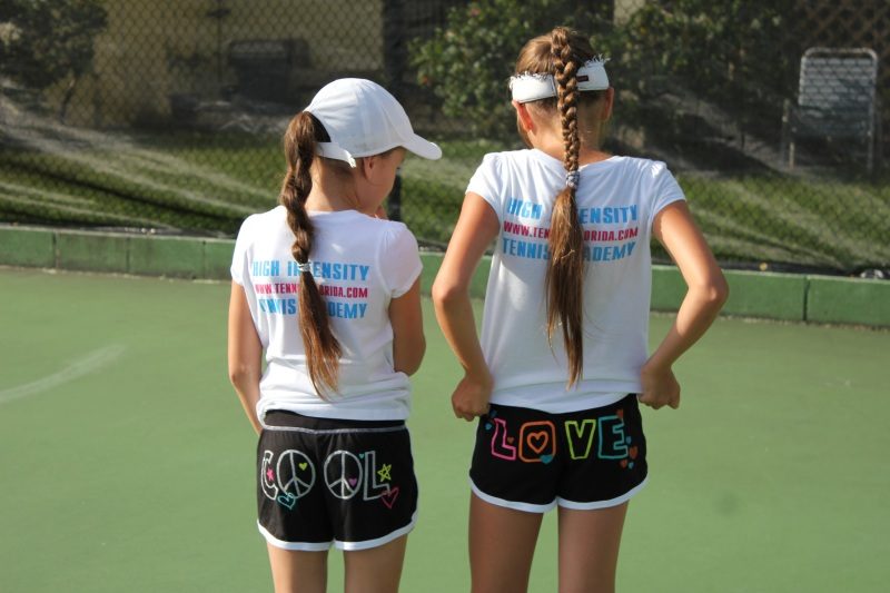 Tennis Academy in Florida kids posing