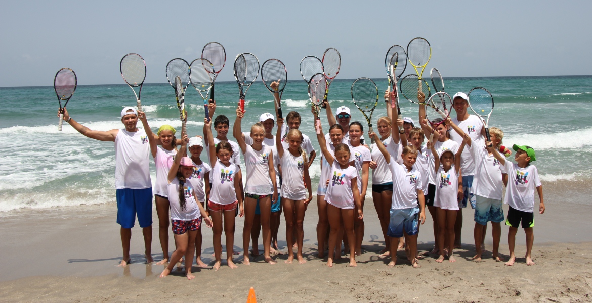 Tennis Camps Summer fun on Beach